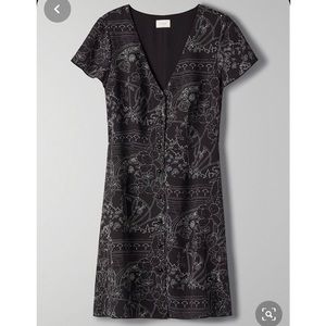Wilfred Nazaire Dress in a Black Floral Print